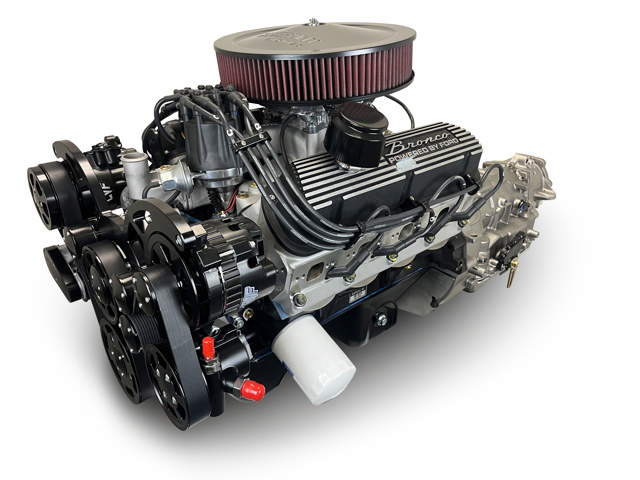 BluePrint Engines Ford Small Block Compatible 302 C.I. Bronco Edition - 4R70W Automatic Transmission - Black Pulley Kit - Fuel Injected