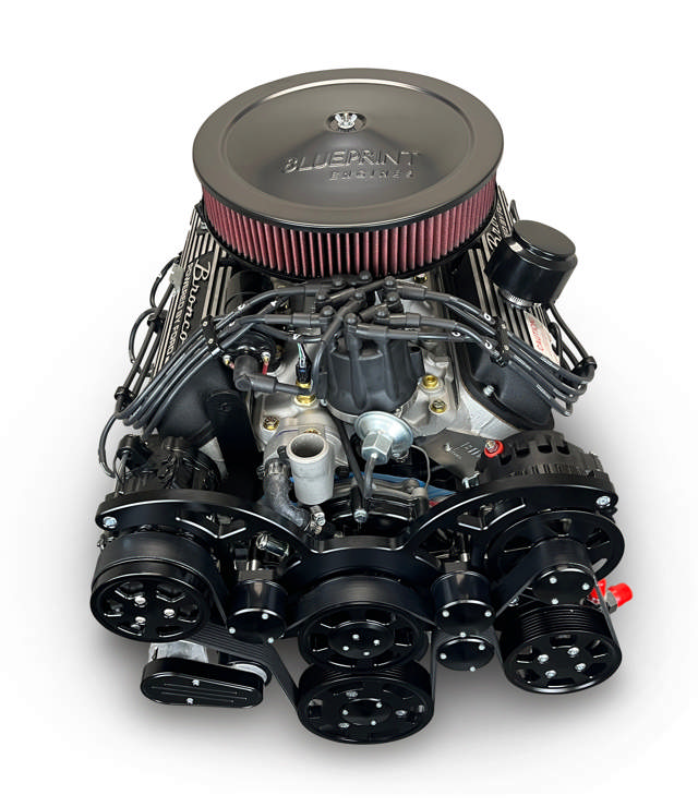 BluePrint Engines Ford Small Block Compatible 302 C.I. Bronco Edition - 4R70W Automatic Transmission - Black Pulley Kit - Fuel Injected