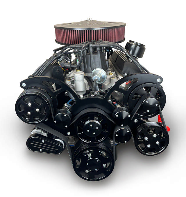 BluePrint Engines Ford Small Block Compatible 302 C.I. Bronco Edition - 4R70W Automatic Transmission - Black Pulley Kit - Fuel Injected