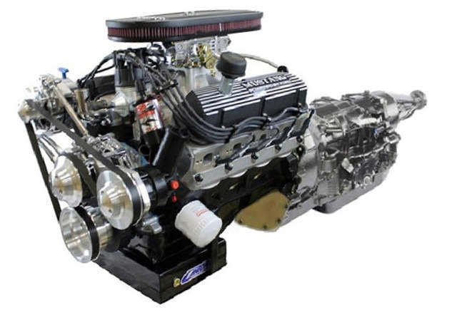 BluePrint Engines Ford Small Block Compatible 347 C.I. Mustang Edition - TKX Manual Transmission - Black Pulley Kit - Fuel Injected