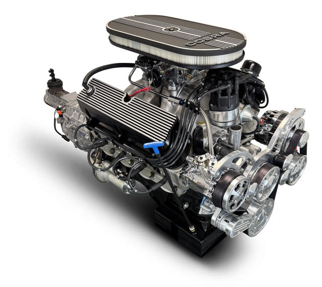 BluePrint Engines Ford Small Block Compatible 427 C.I. Cobra Edition - TKX Manual Transmission - Polished Pulley Kit - Carbureted
