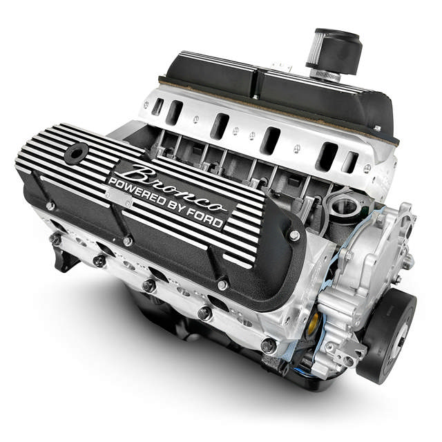 BluePrint Engines Ford Small Block Compatible 302 C.I. Long Block - Front Sump Oil Pan - Bronco Edition