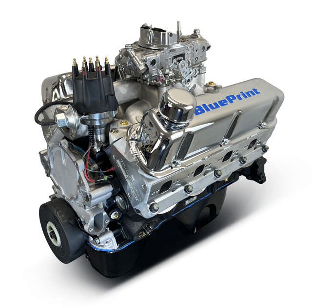 BluePrint Engines Ford Small Block Compatible 347 C.I. Base Dressed - Rear Sump Oil Pan - Carbureted