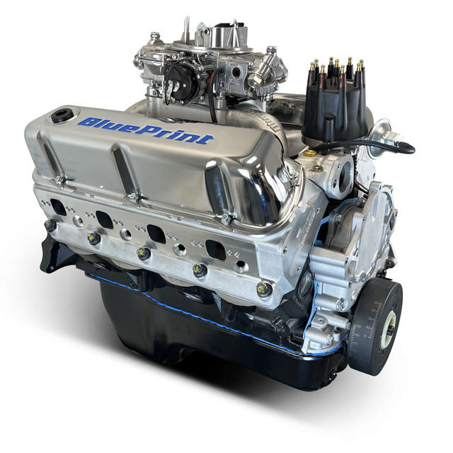 BluePrint Engines Ford Small Block Compatible 347 C.I. Base Dressed - Rear Sump Oil Pan - Carbureted