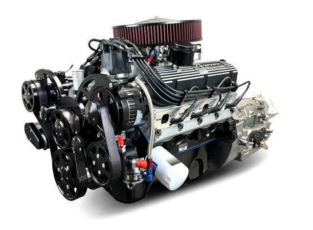BluePrint Engines Ford Small Block Compatible 302 C.I. Bronco Edition - 4R70W Automatic Transmission - Black Pulley Kit - Carbureted