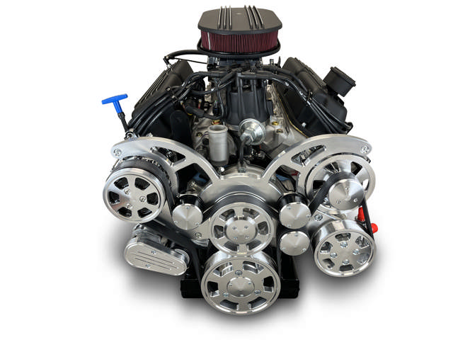 BluePrint Engines Ford Small Block Compatible 347 C.I. Standard Dressed - TKX Manual Transmission - Polished Pulley Kit - Fuel Injected