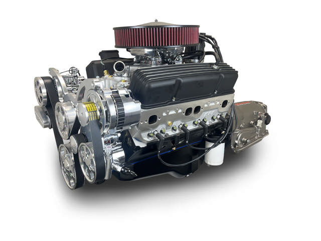 BluePrint Engines GM Small Block Compatible 383 C.I. Standard Edition - 700R4 Automatic Transmission 4WD Ready - Polished Pulley Kit - Fuel Injected