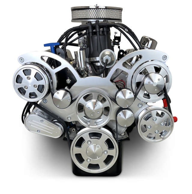 BluePrint Engines Ford Small Block Compatible 302 C.I. Deluxe Dressed - Front Sump Oil Pan - Cruiser - Polished Pulley Kit - Fuel Injected