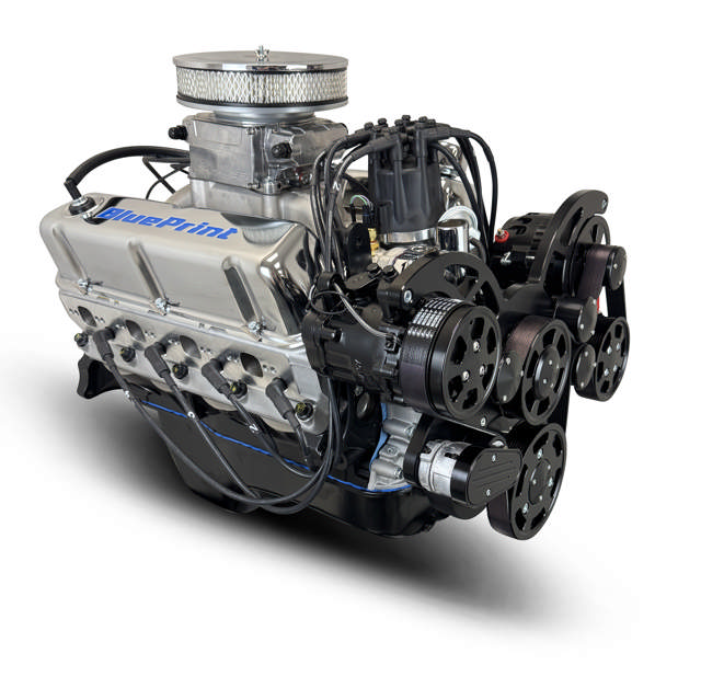 BluePrint Engines Ford Small Block Compatible 302 C.I. Deluxe Dressed - Rear Sump Oil Pan - Cruiser - Black Pulley Kit - Fuel Injected