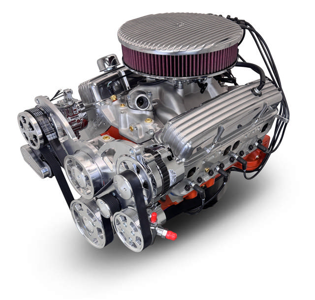 BluePrint Engines GM Small Block Compatible 327 C.I. Deluxe Dressed - Low Profile - Polished Pulley Kit - Fuel Injected