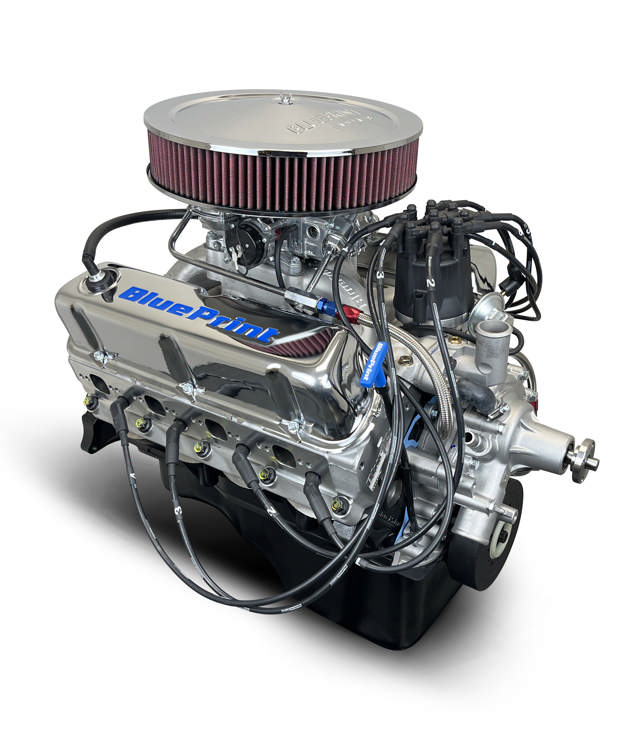 BluePrint Engines Ford Small Block Compatible 347 C.I. Deluxe Dressed - Front Sump Oil Pan - Carbureted