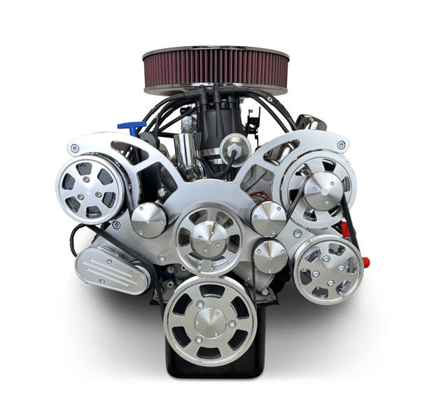 BluePrint Engines Ford Small Block Compatible 347 C.I. Deluxe Dressed - Front Sump Oil Pan - Polished Pulley Kit - Fuel Injected
