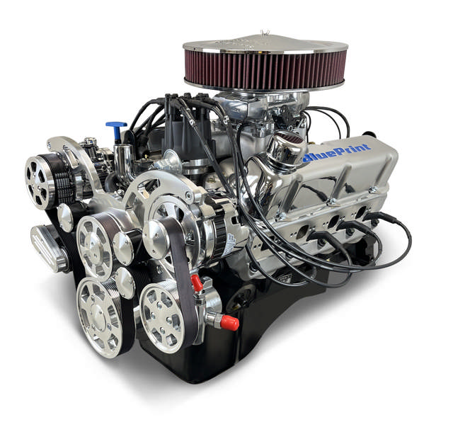 BluePrint Engines Ford Small Block Compatible 347 C.I. Deluxe Dressed - Front Sump Oil Pan - Polished Pulley Kit - Fuel Injected