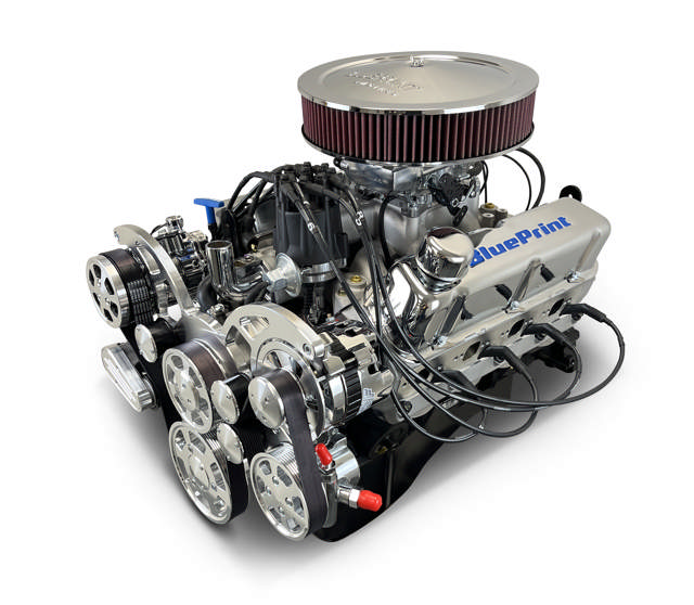 BluePrint Engines Ford Small Block Compatible 347 C.I. Deluxe Dressed - Front Sump Oil Pan - Polished Pulley Kit - Fuel Injected