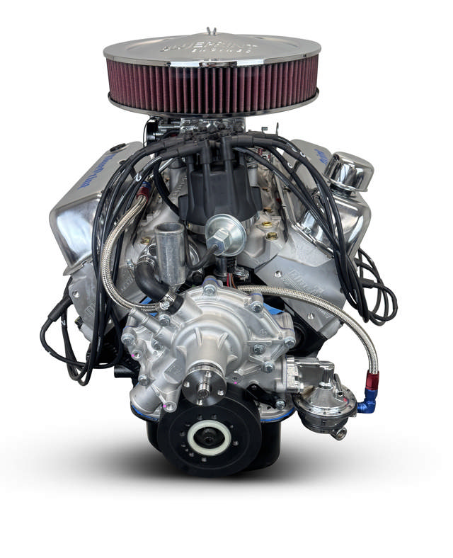 BluePrint Engines Ford Small Block Compatible 347 C.I. Deluxe Dressed - Rear Sump Oil Pan - Carbureted