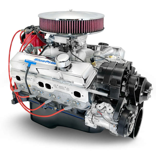 GM Small Block Compatible 350 c.i. Engine - 390 Horsepower - Deluxe Dressed - Black Pulley Kit - Fuel Injected