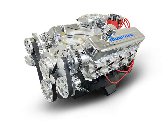 BluePrint Engines GM Big Block Compatible 454 c.i. Engine - 460 Horsepower - Deluxe Dressed - Polished Pulley Kit - Fuel Injected - Cruiser