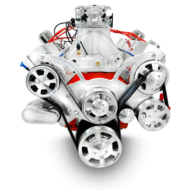 BluePrint Engines GM Big Block Compatible Pro Series 632 C.I. Deluxe Dressed - Polished Pulley Kit - Fuel Injected