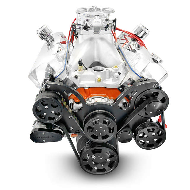 BluePrint Engines GM Big Block Compatible Pro Series 632 C.I. Deluxe Dressed - Black Pulley Kit - Fuel Injected