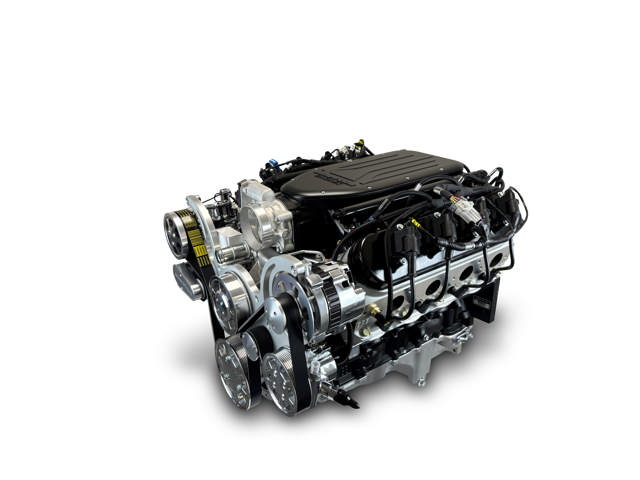 BluePrint Engines GM LS Compatible 376 c.i. Pro Series Engine - BPE Cast Intake - Deluxe Dressed - Polished Pulley Kit - BluePrint Engines Calibrated ECU