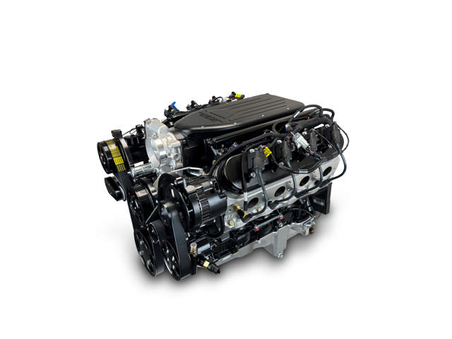 BluePrint Engines GM LS Compatible 376 c.i. Pro Series Engine - BPE Cast Intake - Deluxe Dressed - Black Pulley Kit - BluePrint Engines Calibrated ECU
