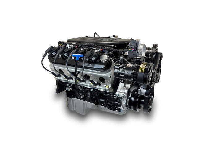 BluePrint Engines GM LS Compatible 376 c.i. Pro Series Engine - BPE Cast Intake - Deluxe Dressed - Black Pulley Kit - BluePrint Engines Calibrated ECU