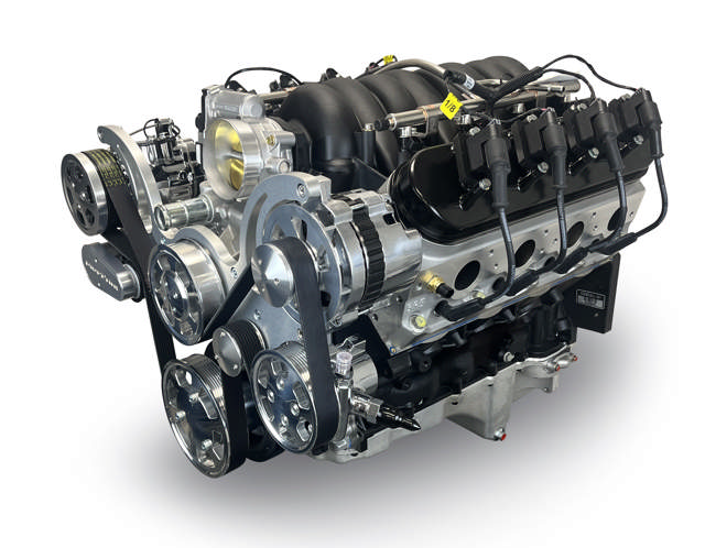 BluePrint Engines GM LS Compatible 427 c.i. Pro Series Engine - GM Plastic Intake - Deluxe Dressed - Polished Pulley Kit - Holley Terminator X EFI System