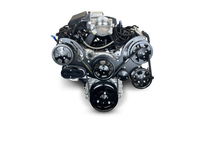 BluePrint Engines GM LS Compatible 427 c.i. Pro Series Engine - Fabbed Aluminum Intake - Deluxe Dressed - Black Pulley Kit - BluePrint Engines Calibrated ECU
