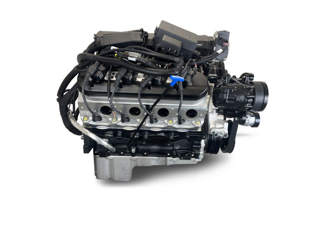 BluePrint Engines GM LS Compatible 427 c.i. Pro Series Engine - Fabbed Aluminum Intake - Deluxe Dressed - Black Pulley Kit - BluePrint Engines Calibrated ECU