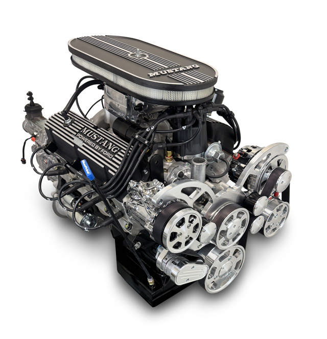 BluePrint Engines Ford Small Block Compatible 347 C.I. Mustang Edition - TKX Manual Transmission - Polished Pulley Kit - Fuel Injected