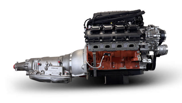 BluePrint Engines Chrysler Hemi Compatible 426 c.i. Engine and 4L80E Automatic Transmission - 872 Horsepower - Standard Edition Builder Series - Polished Pulley Kit - Supercharged