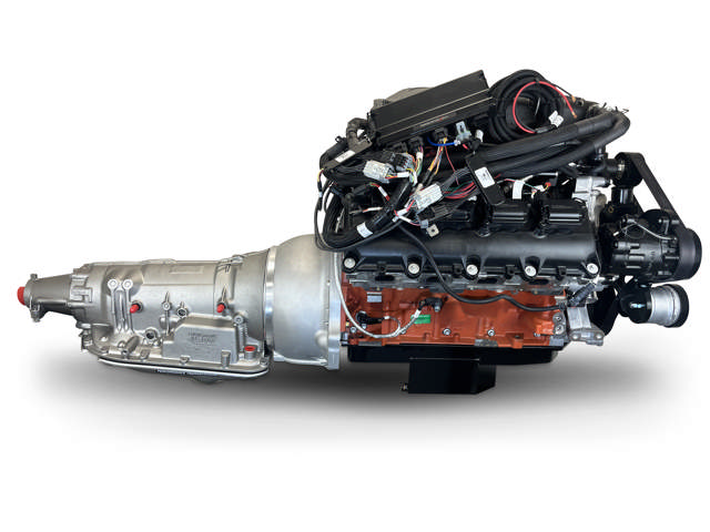 BluePrint Engines Chrysler Hemi Compatible 426 c.i. Engine and 4L80E Automatic Transmission - 872 Horsepower - Standard Edition Builder Series - Black Pulley Kit - Supercharged