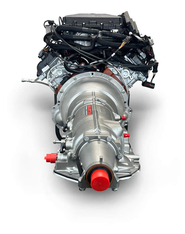 BluePrint Engines Chrysler Hemi Compatible 426 c.i. Engine and 4L80E Automatic Transmission - 872 Horsepower - Standard Edition Builder Series - Black Pulley Kit - Supercharged