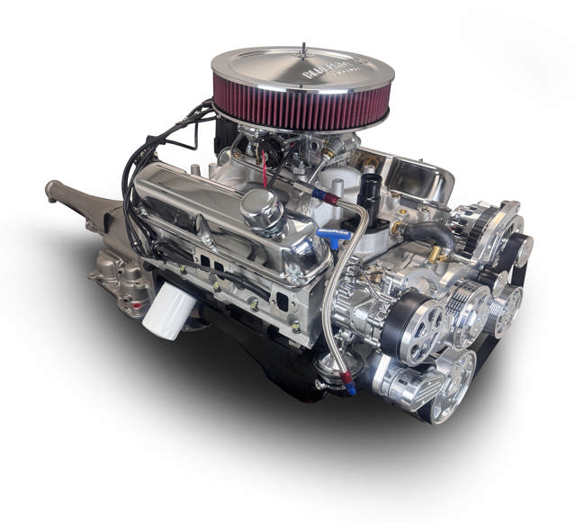 BluePrint Engines Chrysler Small Block Compatible 408 C.I. Standard Edition - 727 Automatic Transmission - Polished Pulley Kit - Carbureted