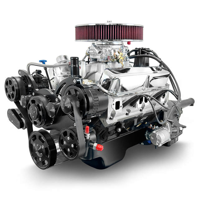 BluePrint Engines Chrysler Small Block Compatible 408 C.I. Standard Edition - 727 Automatic Transmission - Black Pulley Kit - Carbureted
