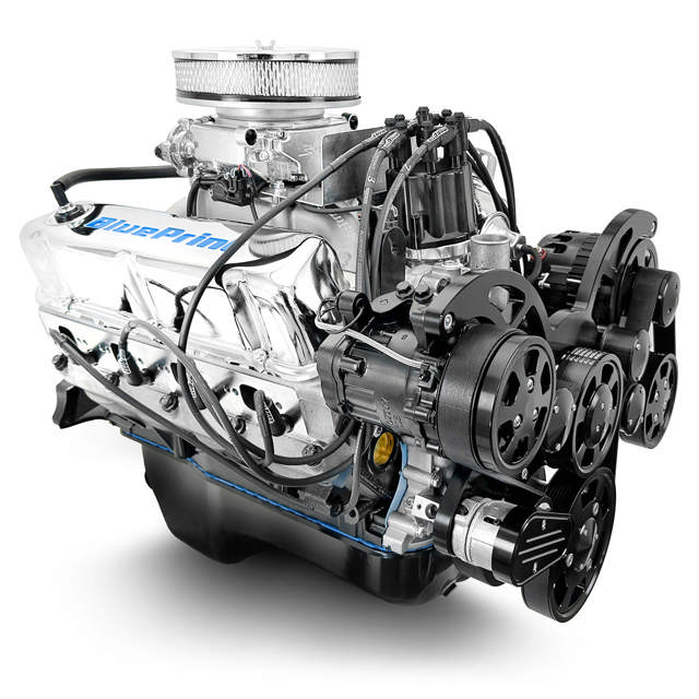 BluePrint Engines Ford Small Block Compatible 302 C.I. Deluxe Dressed - Rear Sump Oil Pan - Cruiser - Black Pulley Kit - Fuel Injected