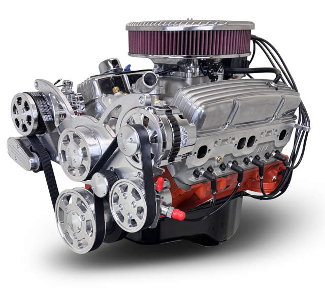 BluePrint Engines GM Small Block Compatible 327 C.I. Deluxe Dressed - Low Profile - Polished Pulley Kit - Fuel Injected