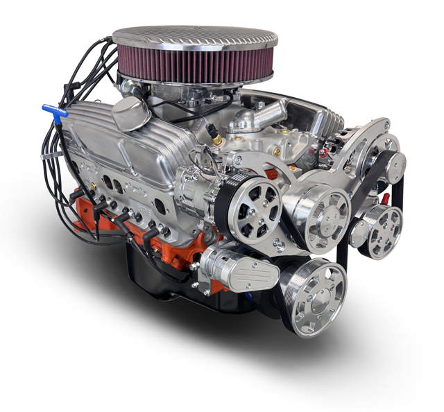 BluePrint Engines GM Small Block Compatible 327 C.I. Deluxe Dressed - Low Profile - Polished Pulley Kit - Fuel Injected