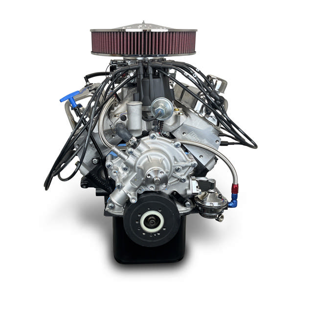 BluePrint Engines Ford Small Block Compatible 347 C.I. Deluxe Dressed - Front Sump Oil Pan - Carbureted