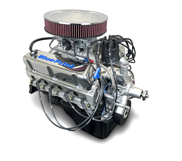 BluePrint Engines Ford Small Block Compatible 347 C.I. Deluxe Dressed - Front Sump Oil Pan - Carbureted