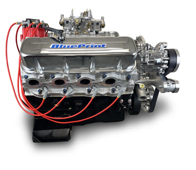 BluePrint Engines GM Big Block Compatible 454 c.i. Engine - 460 Horsepower - Deluxe Dressed - Polished Pulley Kit - Carbureted - Cruiser