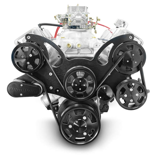 BluePrint Engines GM Big Block Compatible 454 c.i. Engine - 460 Horsepower - Deluxe Dressed - Black Pulley Kit - Carbureted - Cruiser